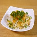 いつぼうママ's cooksnap of when they made ３分で♪ラ～メン屋さんの＊もやしサラダ＊.