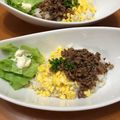 かまぼこくん's cooksnap of when they made 合挽ミンチと干し椎茸の中華そぼろ丼.