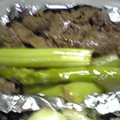 winemania's cooksnap of when they made 牛肉とｱｽﾊﾟﾗのｵｲｽﾀｰｿｰｽ炒め.