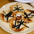 ma:9's cooksnap of when they made お手軽おやつ！餃子の皮で和風モチピザ♪.