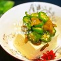 ruruchirin's cooksnap of when they made オクラとザーサイの冷奴.