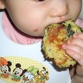 腹の上のポニョポニョ's cooksnap of when they made 手づかみ離乳食　チーズ入りおやき.