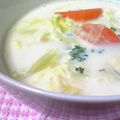にゃぁくん's cooksnap of when they made ワカメと卵の豆乳スープ.