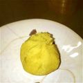 shizuとreo's cooksnap of when they made 安納芋くるみ茶巾.