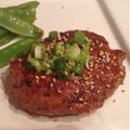 mmiinnaa's cooksnap of when they made 鶏ムネで★照り焼きハンバーグ（つくね）.