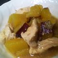 maruru-nn's cooksnap of when they made さつまいもと鶏肉のごま味噌バターコーン煮.