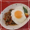〜みみ〜's cooksnap of when they made アジアン香味肉そぼろでガパオ風.