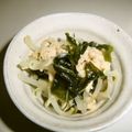 LunaJuno's cooksnap of when they made ”早業”もやしワカメきゅうりツナ和え.