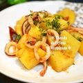 ruruchirin's cooksnap of when they made ✿いかとじゃが芋のアンチョビ炒め✿.