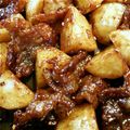 あゆちゃーちゃ's cooksnap of when they made 新ジャガと豚肉のこってり揚げ煮。.