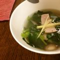 misabo's cooksnap of when they made 小松菜とハムのしょうがスープ.