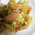 YOSHIMAYUv's cooksnap of when they made 揚げ物翌日のお弁当に★キャベツ玉子炒め.