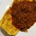 mizuhiito's cooksnap of when they made 二日目のハヤシ救済！贅沢オムレツに変身★.