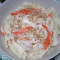 抹茶もつこ's cooksnap of when they made 大根とカニかまの麺つゆマヨサラダ.