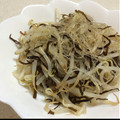 yuuan＊'s cooksnap of when they made 春雨ともやしの塩昆布炒め.