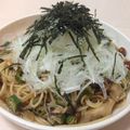 ポピー５'s cooksnap of when they made 店の味を再現！キノコとオクラの和風スパ.