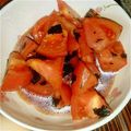 mimosayo's cooksnap of when they made 冷やしトマトの＊海苔かけサラダ＊.