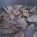 akkoma's cooksnap of when they made レンコンと鶏の煮物♪.