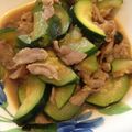 クリスタリン's cooksnap of when they made ズッキーニと豚肉の炒め物.
