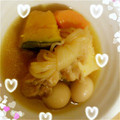 ジャイ子0731's cooksnap of when they made 鶏肉と厚揚げとかぼちゃの煮物～♪♪.