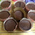 kaaappa's cooksnap of when they made 材料3つ♪簡単チョコカップケーキ.