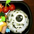 ゆいぱんまん's cooksnap of when they made キャラ弁 モンスターズインク マイク.