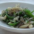 kachimachi's cooksnap of when they made じゃことアーモンドｄｅピーマン炒め.