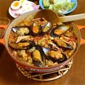 som's cooksnap of when they made シーフードミックスde簡単♡魚介パエリア.