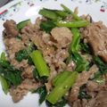 マカロンなっつ's cooksnap of when they made 牛肉と小松菜炒め.