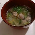 masamin007's cooksnap of when they made 白菜と肉団子と春雨のスープ.
