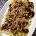 アウルちゃん's cooksnap of when they made ＊ルクエde大阪豚玉☆お好み焼き＊.