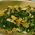 moncyan03's cooksnap of when they made 春菊と焼き椎茸＆油揚げのゆずポン和え.
