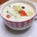 ずっこくん's cooksnap of when they made お夜食に♪ミルクスープ.