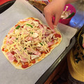 たべたいち's cooksnap of when they made 手を汚さずに☆簡単クリスピーピザ☆.