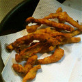 たのう's cooksnap of when they made 捨てないで〜！超簡単 鶏皮の唐揚げ☆.