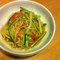 nessesaire's cooksnap of when they made 春雨とカニかまの中華サラダ.