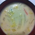 リンゴ猫's cooksnap of when they made 牡蠣のみそミルクチャウダー.