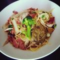 サマソニちゃん's cooksnap of when they made ブロッコリとベーコンのシンプルパスタ.