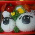 ぽんず推し！'s cooksnap of when they made ひつじのショーン★キャラ弁.