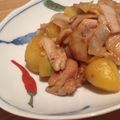 にことん's cooksnap of when they made 鶏じゃがネギのにんにく炒め.