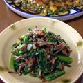 YUKIKI☆'s cooksnap of when they made 焼きえのきと春菊の香ばしナムル.