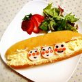 komutatata's cooksnap of when they made キャラパン♡アンパンマン サンド.