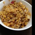 りらくるみん's cooksnap of when they made しょうが焼き…余りでキムチチャーハン♪.