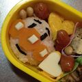 あかりもみじ's cooksnap of when they made お弁当に 人参克服 アンパンマンおにぎり.