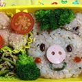 まよかぁさん's cooksnap of when they made キャラおにぎり★ぶたくん.