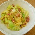 あやこむぎこ's cooksnap of when they made キャベツとベーコンの卵炒め.