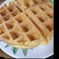 whitebear's cooksnap of when they made さくフワ！ノンオイル＊アメリカンワッフル.