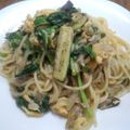 イのりん。's cooksnap of when they made 麺つゆで‥ 茄子と卵の和風スパゲッティ.