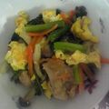 けいよせふ's cooksnap of when they made 彩り鮮やか♡ほうれん草と鳥肉の炒め物.