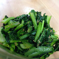 yocchi424's cooksnap of when they made 簡単！小松菜炒め・にんにくしょうゆ和え.